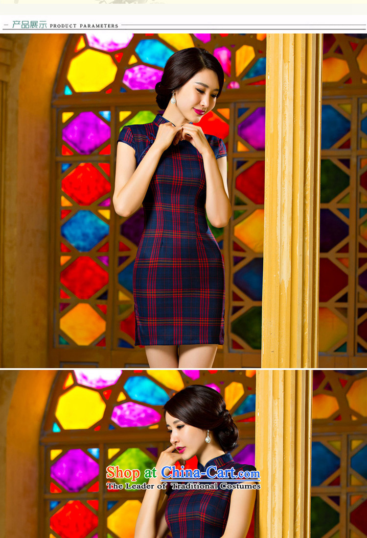 The pro-am daily latticed cheongsam dress short, 2015 new improved retro Sau San video thin large Ms. Qiu short) - Red and black checkered picture L, prices, brand platters! The elections are supplied in the national character of distribution, so action, buy now enjoy more preferential! As soon as possible.