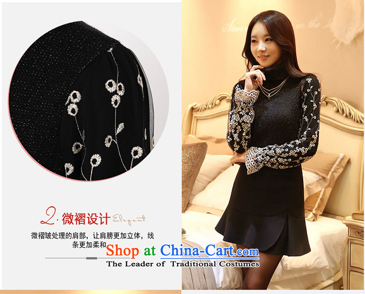 Install the latest Autumn 2015 Hamilton, the Korean women's long-sleeved chain link fence engraving long-sleeved shirt, forming the women's T-shirt female black M picture, prices, brand platters! The elections are supplied in the national character of distribution, so action, buy now enjoy more preferential! As soon as possible.