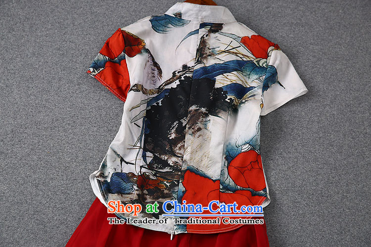 Vpro only H0829 dress european sites by 2015 new disc deduction of colored ink stamp cheongsam dress shirt + Red China wind package concept real- XL Photo, prices, brand platters! The elections are supplied in the national character of distribution, so action, buy now enjoy more preferential! As soon as possible.