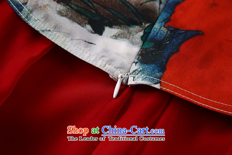 Vpro only H0829 dress european sites by 2015 new disc deduction of colored ink stamp cheongsam dress shirt + Red China wind package concept real- XL Photo, prices, brand platters! The elections are supplied in the national character of distribution, so action, buy now enjoy more preferential! As soon as possible.
