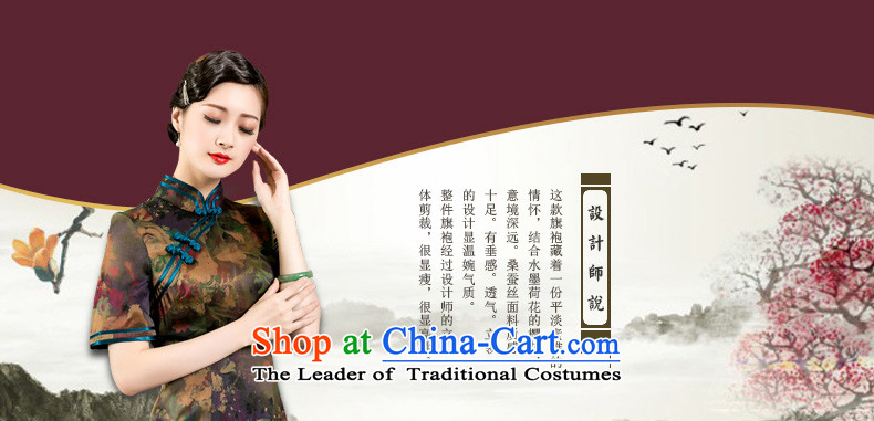 The seal of the Summer 2015 new retro-cloud Silk Cheongsam improved manually by Ms. cheongsam dress photo color pictures, prices, XXXL brand platters! The elections are supplied in the national character of distribution, so action, buy now enjoy more preferential! As soon as possible.