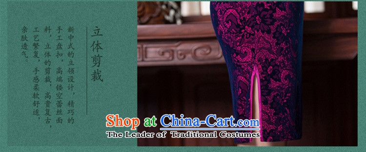 Yuan of vines autumn 2015. cuffs with retro style mother load qipao qipao cheongsam dress in older new QD097-99 Ms. purple L picture, prices, brand platters! The elections are supplied in the national character of distribution, so action, buy now enjoy more preferential! As soon as possible.
