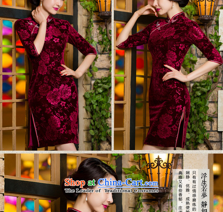The pro-am wedding in Mother Superior velvet cheongsam daily older short of autumn dresses wedding dress code in the short-sleeved XL--) 10 days shipment picture, prices, brand platters! The elections are supplied in the national character of distribution, so action, buy now enjoy more preferential! As soon as possible.