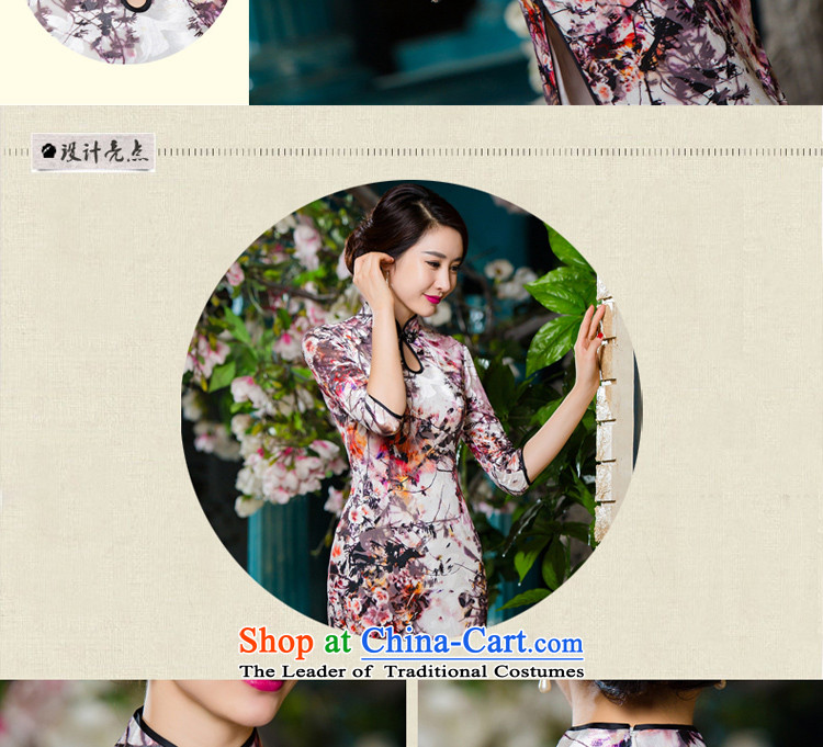 The elderly in 2015 new load mother autumn in large plush high long-sleeved cheongsam dress wedding dress photo color S picture, prices, brand platters! The elections are supplied in the national character of distribution, so action, buy now enjoy more preferential! As soon as possible.