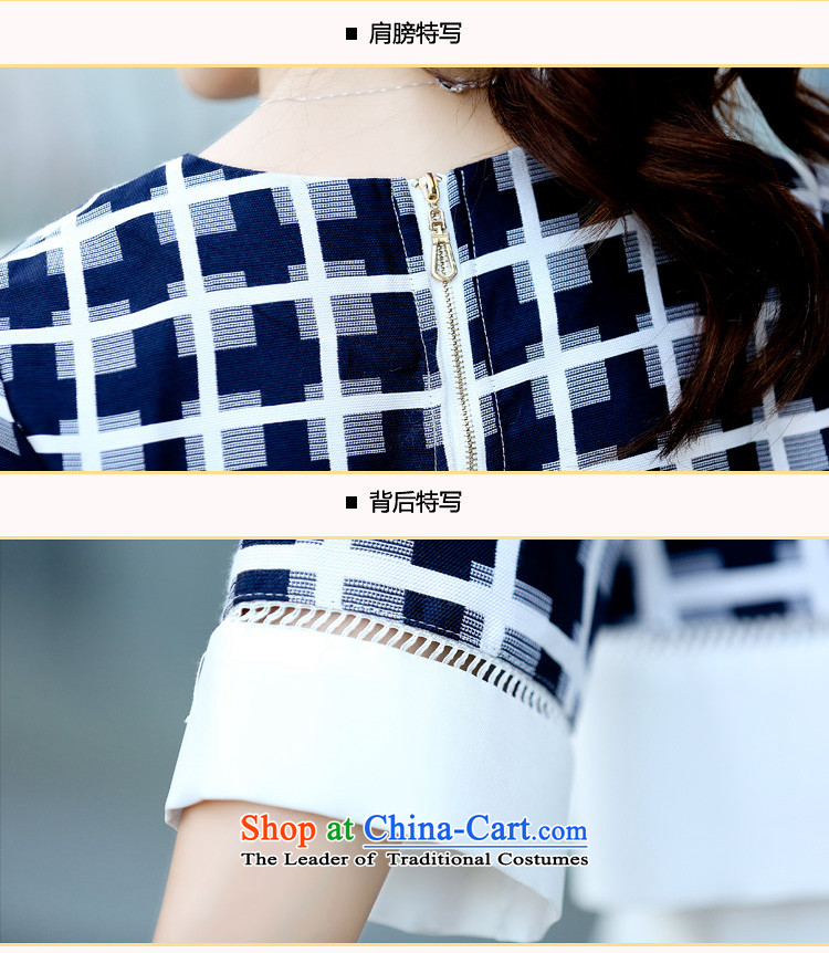 Orange Tysan * autumn new for women Korean lactation plaid round-neck collar 7 sleeved shirt + high waist video thin skirts two kits black and white checkered picture L, prices, brand platters! The elections are supplied in the national character of distribution, so action, buy now enjoy more preferential! As soon as possible.