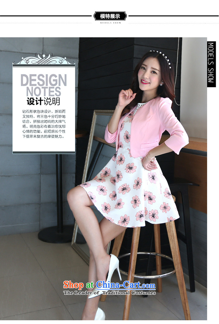 Orange Tysan *2015 autumn new for women Korean round-neck collar bubble seven cuff jacket + stamp skirt nursing business two kits pink S picture, prices, brand platters! The elections are supplied in the national character of distribution, so action, buy now enjoy more preferential! As soon as possible.
