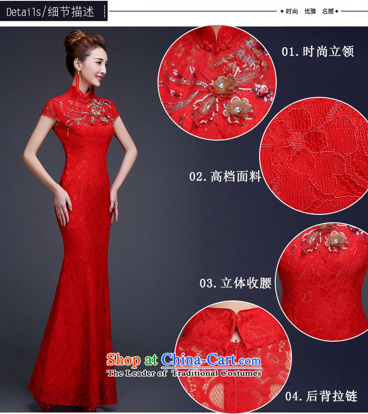 However, the spring and autumn wedding dresses bride services 2015 New Chinese wedding dress red Sau San crowsfoot long improved retro style red M picture, prices, brand platters! The elections are supplied in the national character of distribution, so action, buy now enjoy more preferential! As soon as possible.