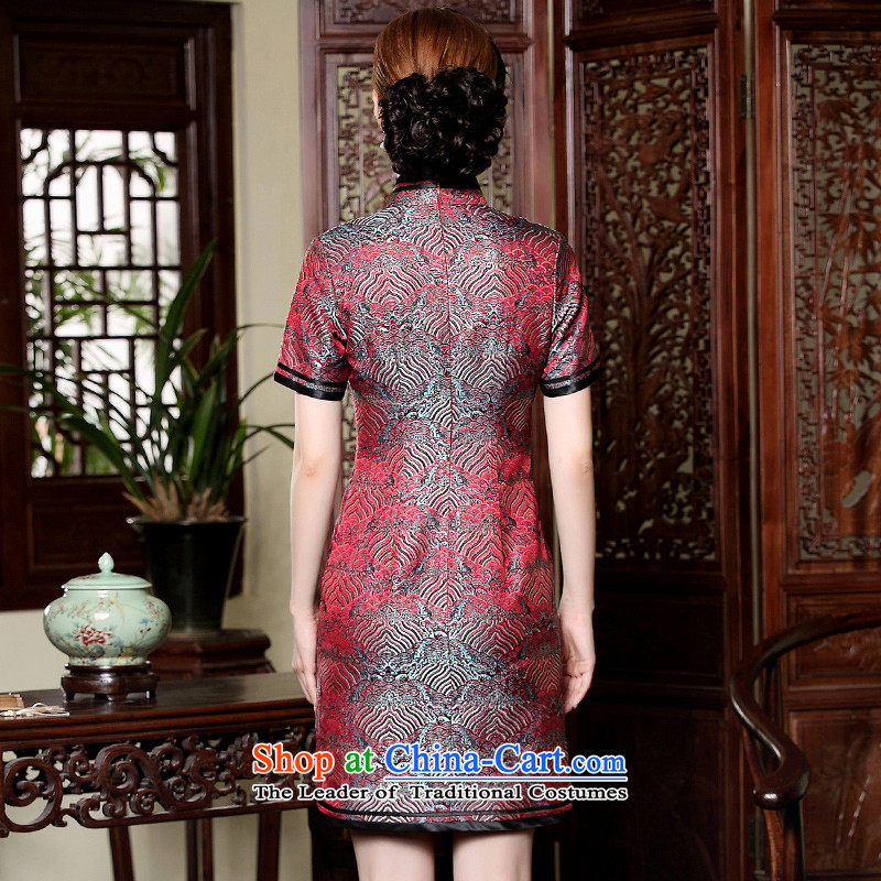 The Seal of tattoo retro elegant short Xiangyun, disk port manually upgrading of Qipao Ms. Tang dynasty qipao everyday dress photo color XL, seal decreased by , , , shopping on the Internet