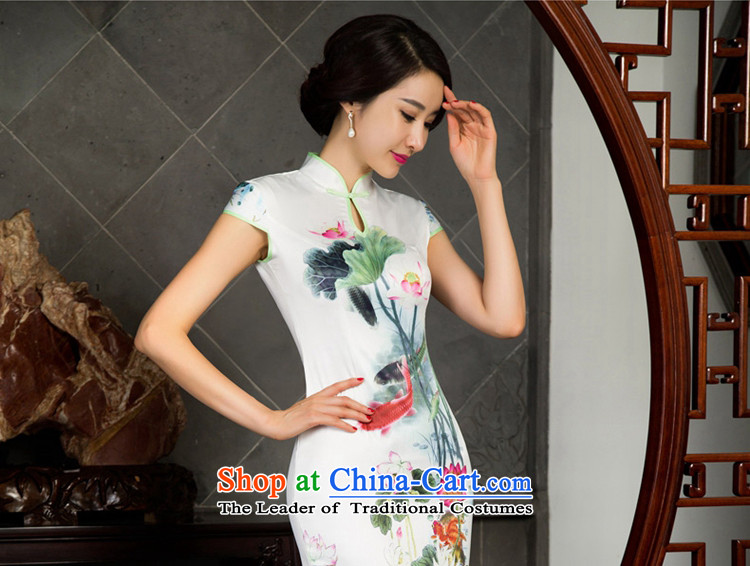I should be grateful if you would have the dream of 2015 Autumn 歆 long cheongsam long cheongsam dress retro new improved cheongsam dress M10016 White M picture, prices, brand platters! The elections are supplied in the national character of distribution, so action, buy now enjoy more preferential! As soon as possible.