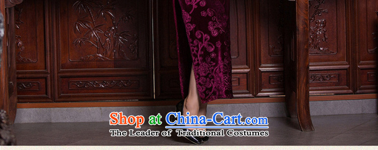 The cross-sa through 2015 new cheongsam autumn scouring pads with a stylish retro long qipao qipao mother with older Q 268 Blue 2XL Photo, prices, brand platters! The elections are supplied in the national character of distribution, so action, buy now enjoy more preferential! As soon as possible.