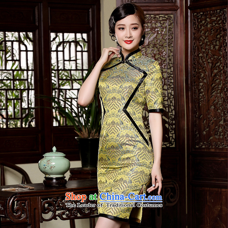 Seal of the original designer retro retro improved qipao palace elegance of ethnic women's dresses picture color L, seal decreased by , , , shopping on the Internet