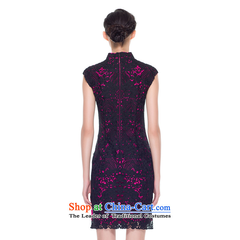 The 2015 autumn wood really new products water-soluble embroidery engraving cheongsam dress 43101 18 DEEPPINK S, wooden really a , , , shopping on the Internet