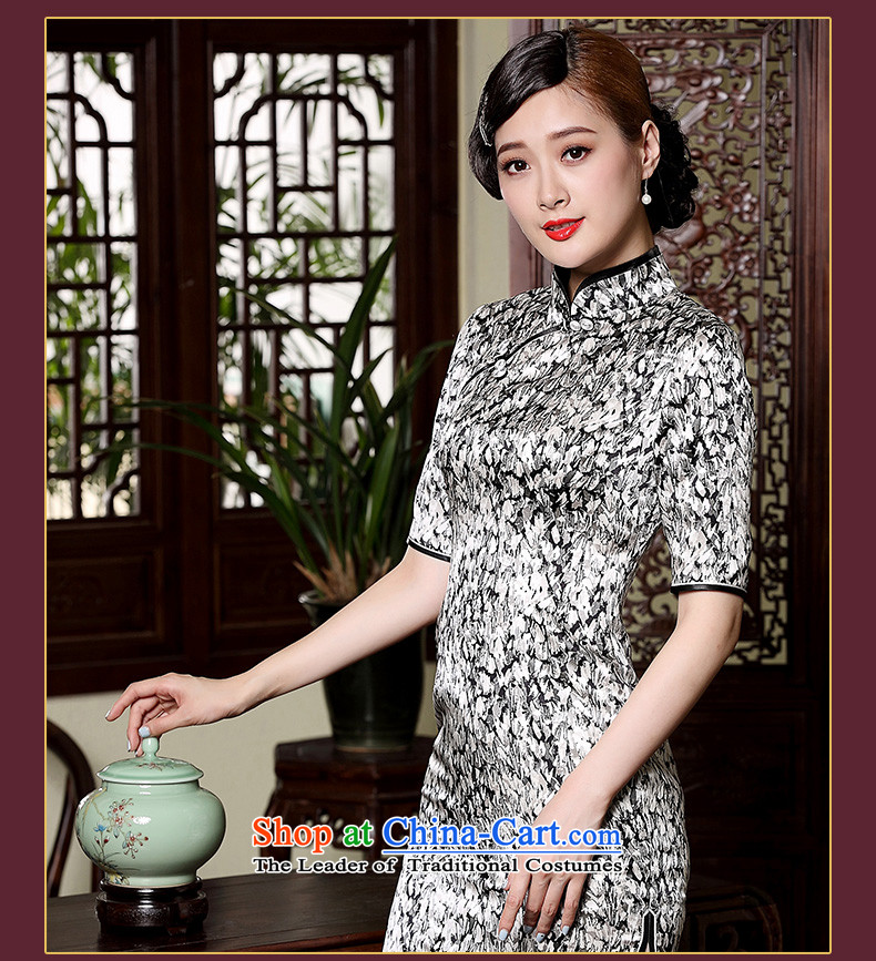The fall of the new seal heavyweight Silk Cheongsam retro Shanghai elegant qipao aristocratic Ms. improved dresses picture color L photo, prices, brand platters! The elections are supplied in the national character of distribution, so action, buy now enjoy more preferential! As soon as possible.