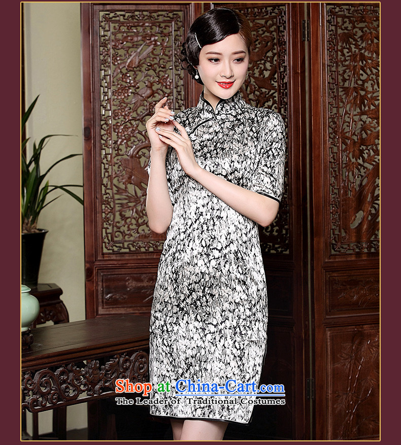 The fall of the new seal heavyweight Silk Cheongsam retro Shanghai elegant qipao aristocratic Ms. improved dresses picture color L photo, prices, brand platters! The elections are supplied in the national character of distribution, so action, buy now enjoy more preferential! As soon as possible.