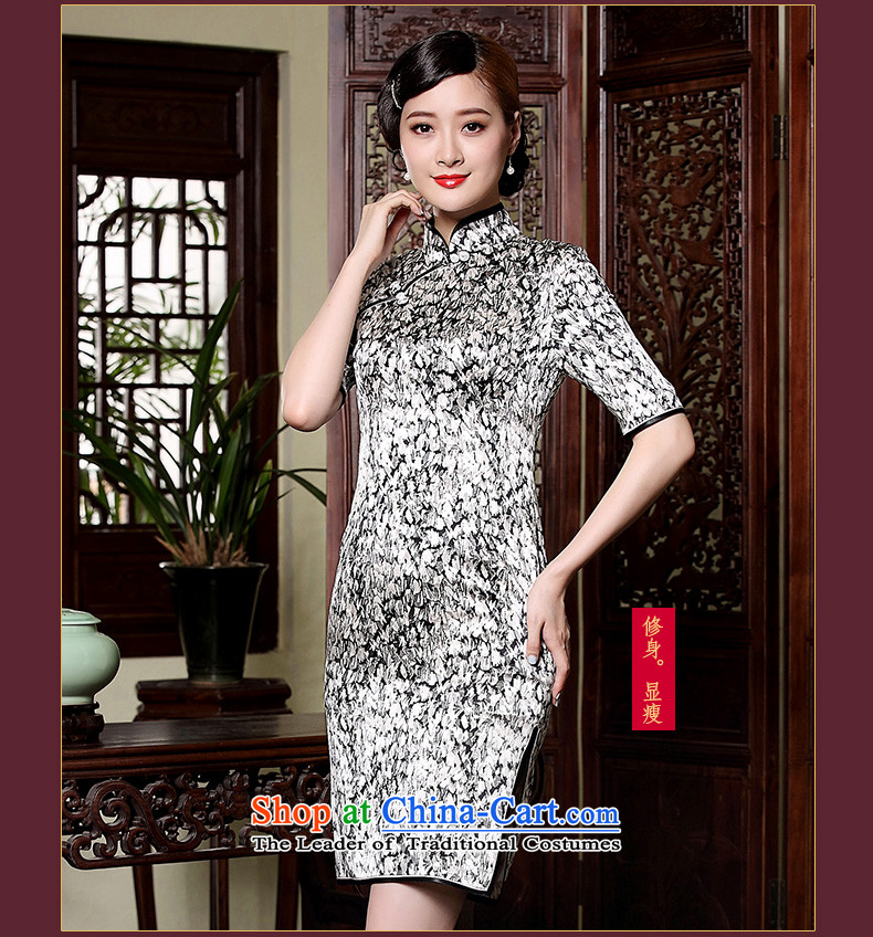 The fall of the new seal heavyweight Silk Cheongsam retro Shanghai elegant qipao aristocratic Ms. improved dresses picture color L photo, prices, brand platters! The elections are supplied in the national character of distribution, so action, buy now enjoy more preferential! As soon as possible.
