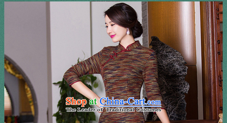 The cross-sa year 2015 gross? qipao knitting Fall/Winter Collections of nostalgia for the seven new skirt qipao cuff fashion, the elderly mother with Q 271 picture color S picture, prices, brand platters! The elections are supplied in the national character of distribution, so action, buy now enjoy more preferential! As soon as possible.