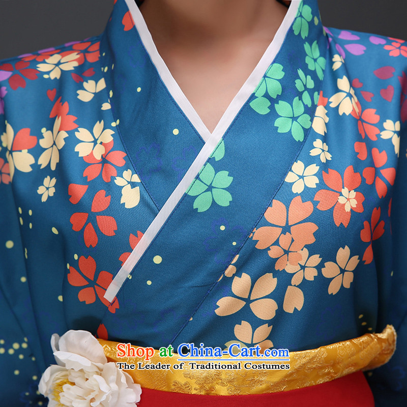 Energy tifi traditional Japanese kimono are Li Ms. loaded photo album improved version of kimono will set Blue M (yuumuu mercy) , , , shopping on the Internet
