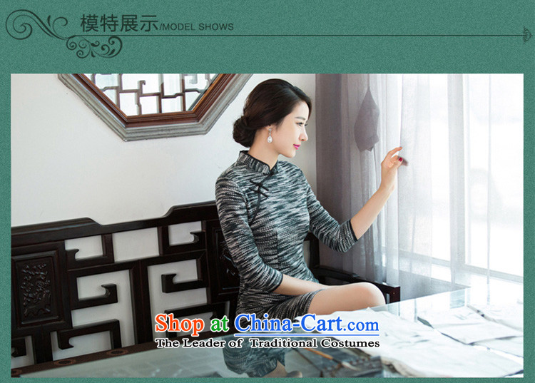 The cross-sa gray horse 2015 new knitting gross? Boxed retro style qipao autumn cheongsam dress improvement of 7 to the elderly in the Cuff Q272 qipao picture color S picture, prices, brand platters! The elections are supplied in the national character of distribution, so action, buy now enjoy more preferential! As soon as possible.