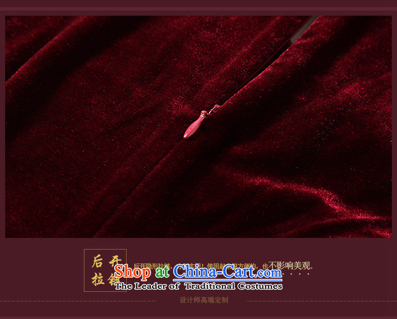 The fall of the new seal manually staple bead scouring pads tray clip cheongsam dress retro daily improved qipao red S pictures President, prices, brand platters! The elections are supplied in the national character of distribution, so action, buy now enjoy more preferential! As soon as possible.