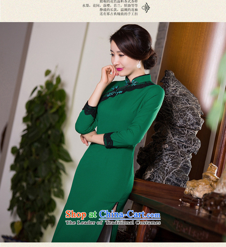 The cross-sa by 2015 Autumn Stylish retro-fitted in long qipao cheongsam dress new daily improved cheongsam dress Q 276 green XL Photo, prices, brand platters! The elections are supplied in the national character of distribution, so action, buy now enjoy more preferential! As soon as possible.