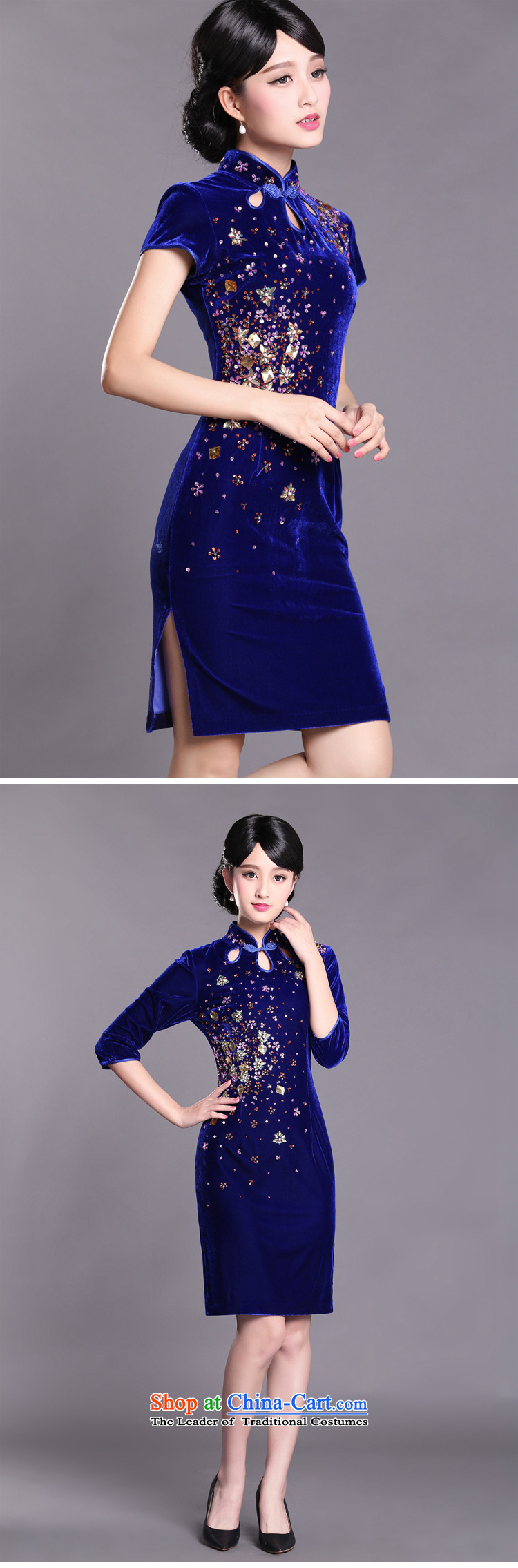 Joe was aristocratic Kim Choo skirt gathering scouring pads cheongsam dress in long SRDZ005 purple short-sleeved L picture, prices, brand platters! The elections are supplied in the national character of distribution, so action, buy now enjoy more preferential! As soon as possible.