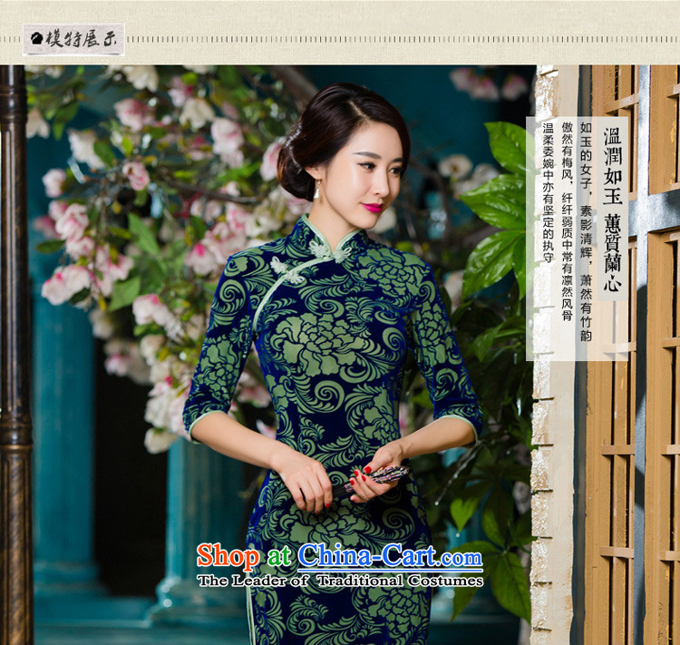 Wedding In mother Kim scouring pads qipao older dresses autumn 2015 new boxed large upscale wedding dresses in short-sleeved green did not consider the ten days shipment picture, prices, brand platters! The elections are supplied in the national character of distribution, so action, buy now enjoy more preferential! As soon as possible.