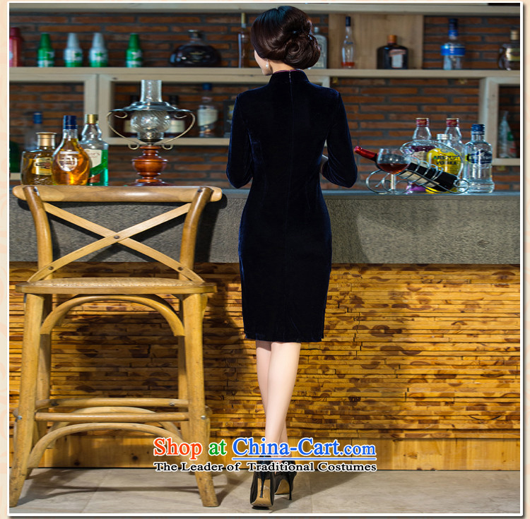 Economy figure for autumn and winter 2015 new moms with scouring pads in the skirt qipao Kim sleeve length) Improved retro wedding green M picture, prices, brand platters! The elections are supplied in the national character of distribution, so action, buy now enjoy more preferential! As soon as possible.