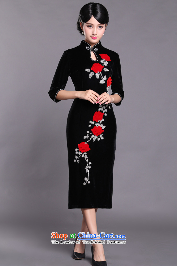 Joe was aristocratic Kim Choo skirt gathering scouring pads cheongsam dress in long-sleeved XXXXL SRLTH001 black, photo, prices, brand platters! The elections are supplied in the national character of distribution, so action, buy now enjoy more preferential! As soon as possible.