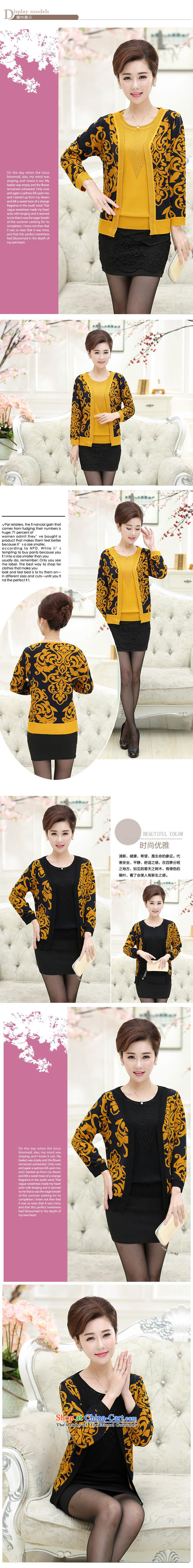 The elderly in the autumn 2015 installed MOM new round-neck collar in long-sleeved long-Sau San video thin female knitting cardigan yellow 120 pictures, prices, brand platters! The elections are supplied in the national character of distribution, so action, buy now enjoy more preferential! As soon as possible.