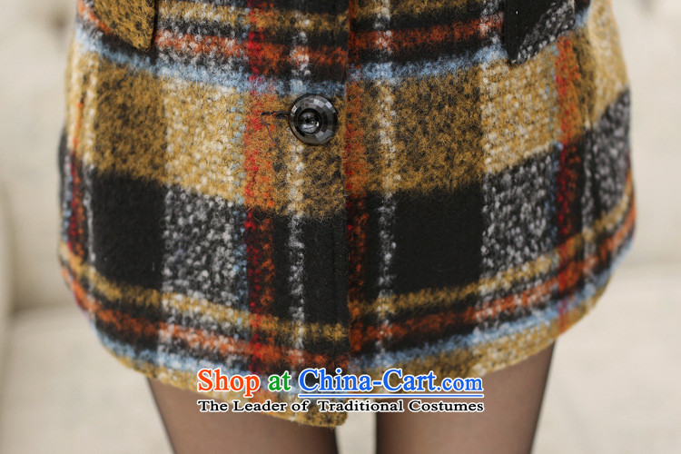 The elderly in the autumn and winter female cardigan jacket thick xl grid for winter load mother gross? jacket yellow XXL picture, prices, brand platters! The elections are supplied in the national character of distribution, so action, buy now enjoy more preferential! As soon as possible.