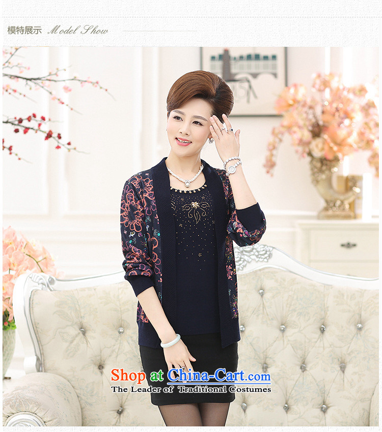 The fall in the number of older women 15 temperament mother replacing sweater stamp top two kits dark blue 120 yards XXL picture, prices, brand platters! The elections are supplied in the national character of distribution, so action, buy now enjoy more preferential! As soon as possible.