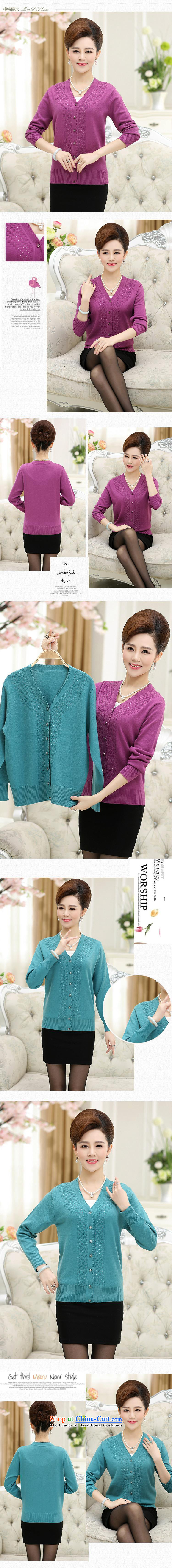 Load new long-sleeved autumn pure color Knitted Shirt LADIES CARDIGAN older V-Neck short jacket, relaxd mother XXXL packaged coffee pictures, prices, brand platters! The elections are supplied in the national character of distribution, so action, buy now enjoy more preferential! As soon as possible.