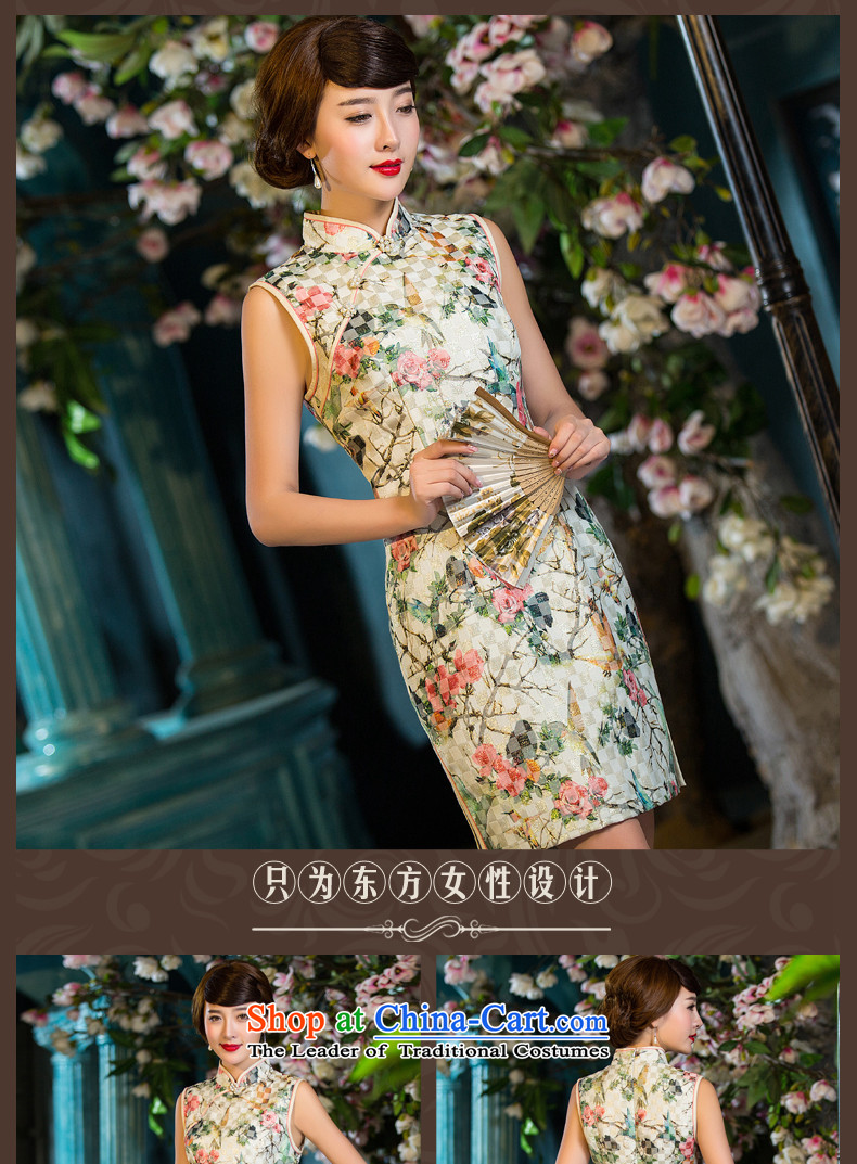 Eason Chan point cheongsam dress 2015 new fall short of replacing sleeveless thin stylish improved graphics Sau San Tong replacing retro dresses qp latticed M picture, prices, brand platters! The elections are supplied in the national character of distribution, so action, buy now enjoy more preferential! As soon as possible.