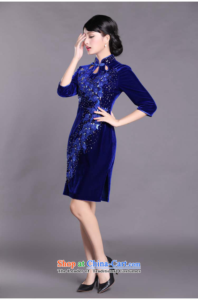 Joe was aristocratic Kim Choo skirt gathering scouring pads cheongsam dress in long SRXH001 purple short-sleeved L picture, prices, brand platters! The elections are supplied in the national character of distribution, so action, buy now enjoy more preferential! As soon as possible.