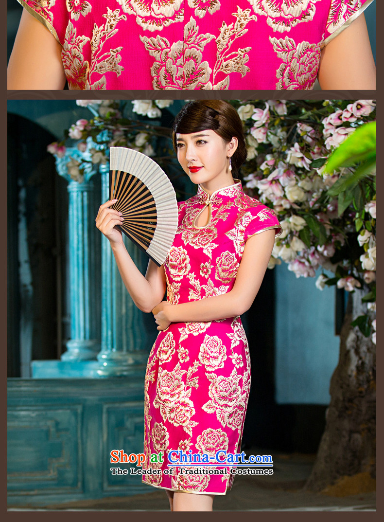 Eason Chan point qp cheongsam dress 2015 new fall short of replacing short-sleeved Chinese Antique marriages in Tang Dynasty color red M Payment Services followed after about a week shipment picture, prices, brand platters! The elections are supplied in the national character of distribution, so action, buy now enjoy more preferential! As soon as possible.