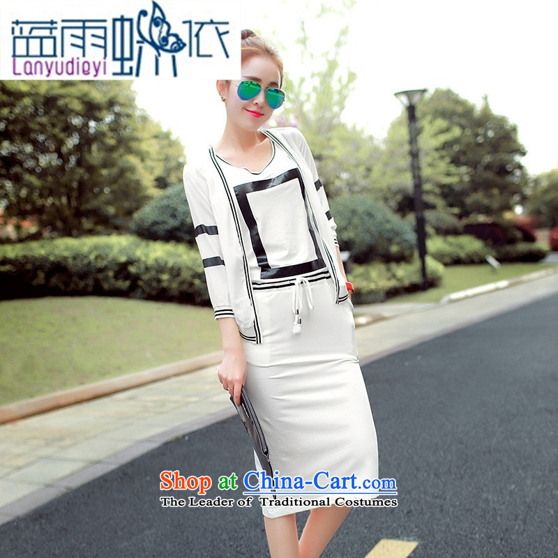 Ya-ting shop 2015 Autumn new for women white XXL, blue rain butterfly according to , , , shopping on the Internet