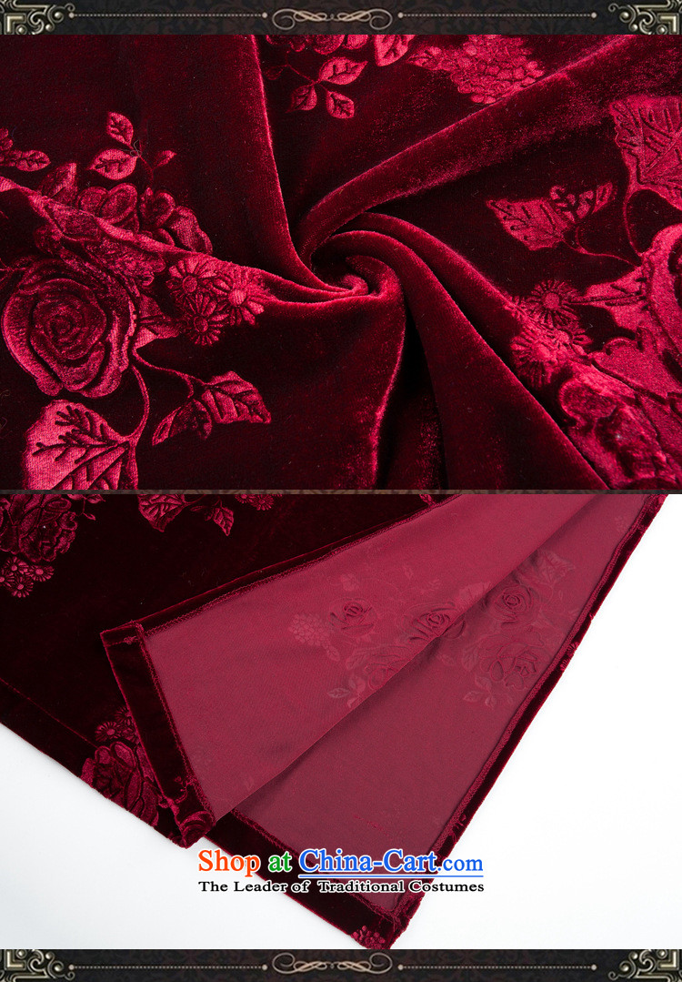 Mano-hwan, Kim scouring pads embossing seven long-sleeved cheongsam dress new women Fall/Winter Collections wine red XL Photo, prices, brand platters! The elections are supplied in the national character of distribution, so action, buy now enjoy more preferential! As soon as possible.