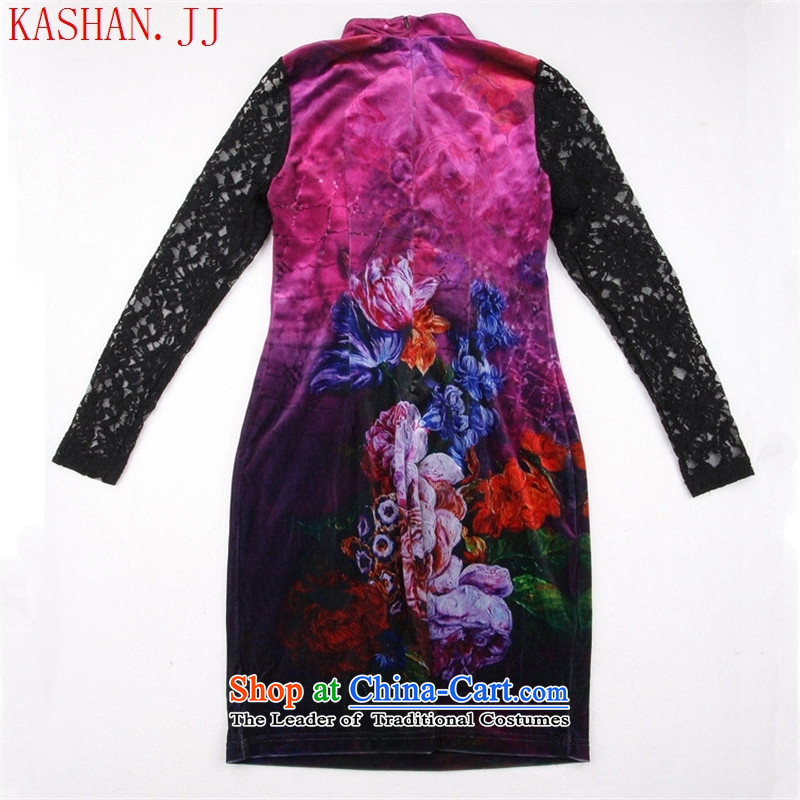 Mano-hwan's middle-aged moms new stamp scouring pads package and a mock-neck Sau San long-sleeved qipao picture color M Card Shan (KASHAN.JJ CHRISTMASTIME) , , , shopping on the Internet