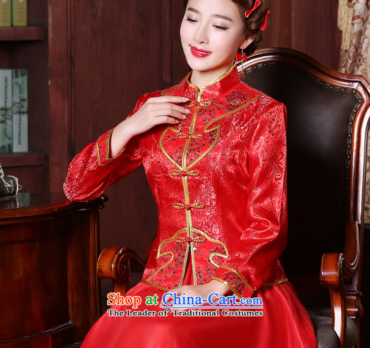 Toasting champagne bride services 2015 new boxed cheongsam dress-Soo Choo Wo Long service improvement of Chinese red wedding dress female 9 Cuff + 2XL Photo Head Ornaments Butterfly, prices, brand platters! The elections are supplied in the national character of distribution, so action, buy now enjoy more preferential! As soon as possible.