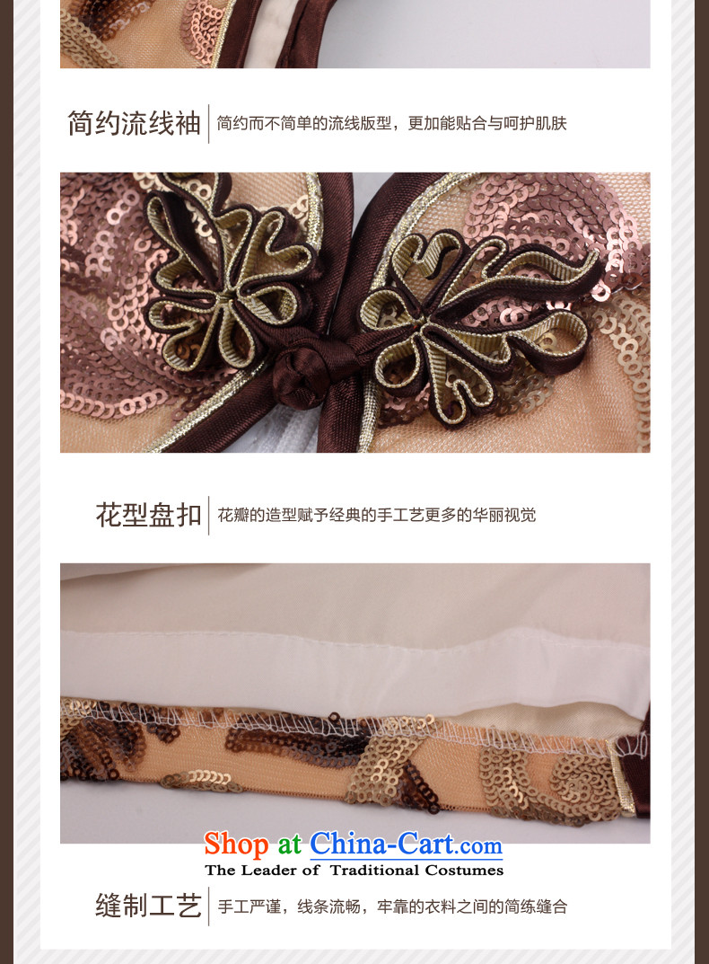 Eason Chan point cheongsam dress 2015 new fall short of replacing older style, Sau San bride wedding dresses with mother XXXL Brown about a week after payment issued picture, prices, brand platters! The elections are supplied in the national character of distribution, so action, buy now enjoy more preferential! As soon as possible.
