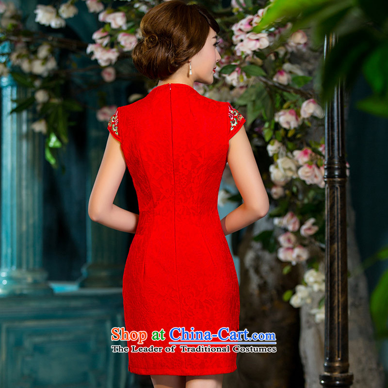 Eason Chan bows Service Bridal Fashion point new autumn 2015 replacing improved minimalist brides Sau San Chinese style wedding services red XXL, toasting champagne red Eason Chan , , , point shopping on the Internet