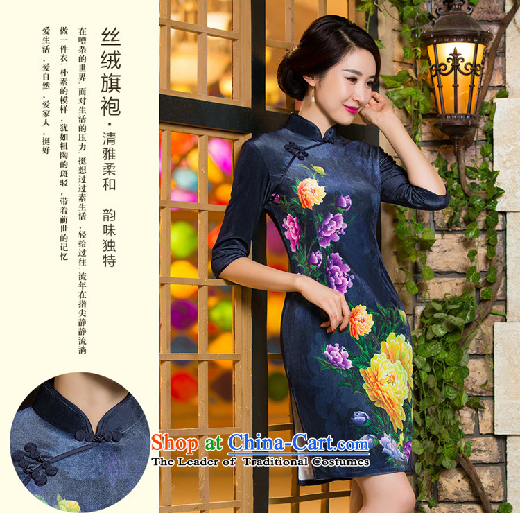 The elderly in the skirt qipao velvet wedding MOM Pack 2015 New Fall/Winter Collections of nostalgia for short) Cuff Female dress short) did not consider the ten days shipment picture, prices, brand platters! The elections are supplied in the national character of distribution, so action, buy now enjoy more preferential! As soon as possible.