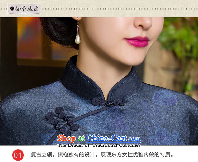 The elderly in the skirt qipao velvet wedding MOM Pack 2015 New Fall/Winter Collections of nostalgia for short) Cuff Female dress short) did not consider the ten days shipment picture, prices, brand platters! The elections are supplied in the national character of distribution, so action, buy now enjoy more preferential! As soon as possible.