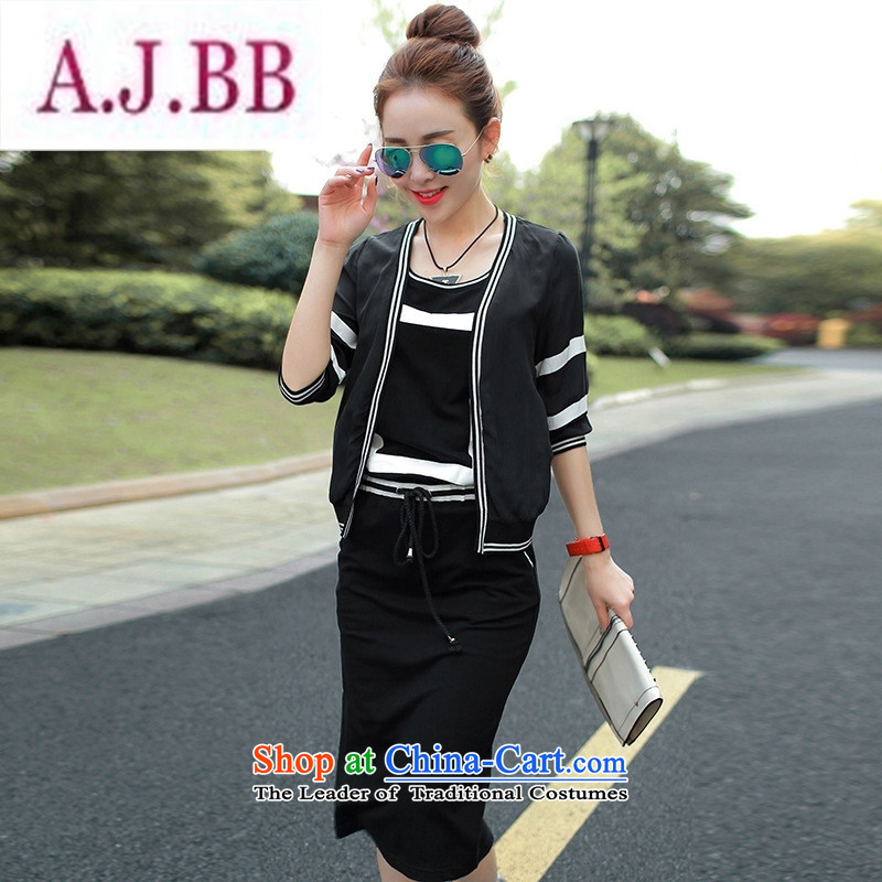 Ya-ting and fashion boutiques autumn 2015 installed new women's black XXL,A.J.BB,,, shopping on the Internet
