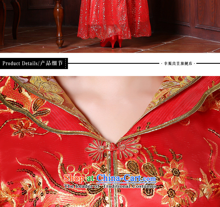 Chinese bride wedding dress bows services 2015 Autumn New Sau Wo Service Pack wedding gown bride red long sleeved at +68 9 qipao$ 2XL Photo Head Ornaments, prices, brand platters! The elections are supplied in the national character of distribution, so action, buy now enjoy more preferential! As soon as possible.