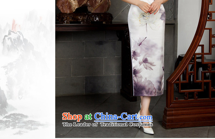 Ink 歆 also yao qiu load new 2015 cheongsam dress in long cheongsam long skirt M11025 qipao figure L picture, prices, brand platters! The elections are supplied in the national character of distribution, so action, buy now enjoy more preferential! As soon as possible.