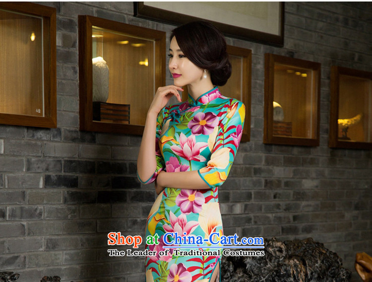 The Cayman 2015 Autumn 歆 mute replacing qipao cheongsam dress new improved Stylish retro Sau San cheongsam dress M11029 figure XXL picture, prices, brand platters! The elections are supplied in the national character of distribution, so action, buy now enjoy more preferential! As soon as possible.