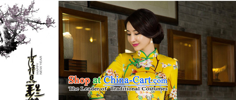 Ink 歆 arrogance 2015 7 cuff qipao autumn new Ms. of daily cheongsam dress cheongsam dress M11030 retro improved picture color M brand, prices, picture platters! The elections are supplied in the national character of distribution, so action, buy now enjoy more preferential! As soon as possible.