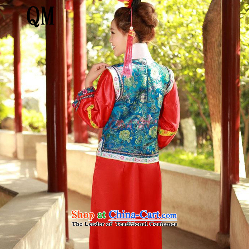 At the end of Light Classical Han-Gwi-flag to serve women ancient mount cosplay Manju court dresses CX1 Blue Children 1 m m 3 light at the end of 2-1 , , , shopping on the Internet