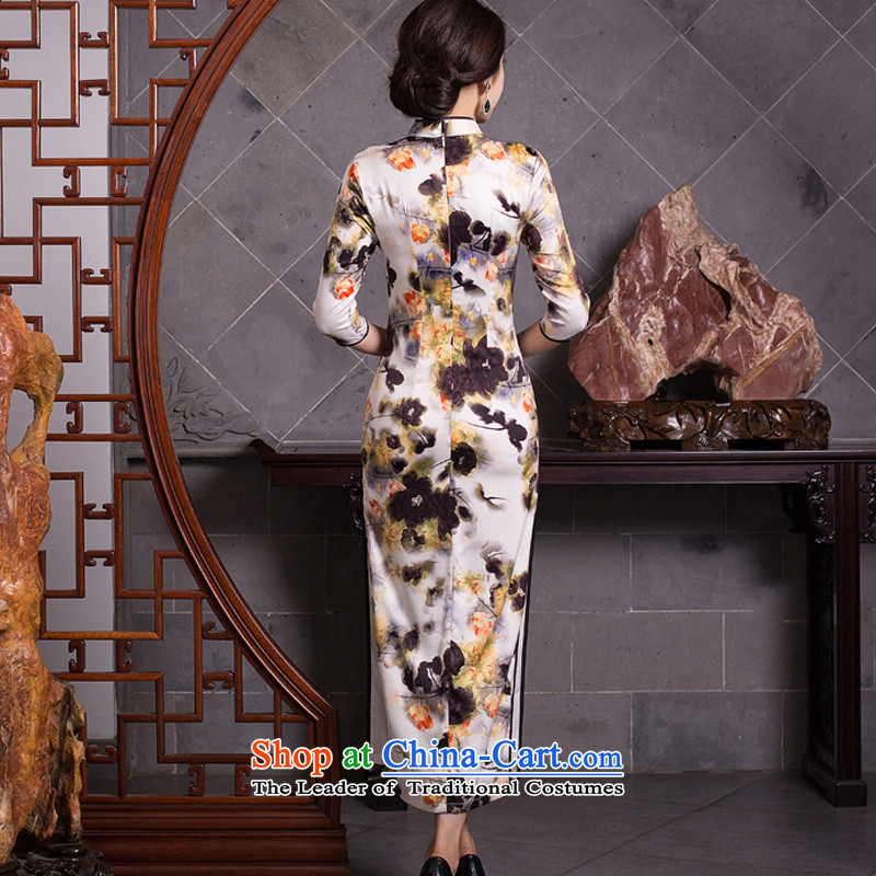 Yuan of finely twisted linen Arabic 2015 retro cheongsam dress new fall inside qipao improved dresses cheongsam dress stylish Ms. long QD277  XXL, color picture pixel (YUAN YUAN SU) , , , shopping on the Internet